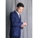 Double-Breasted Mens Striped Suit